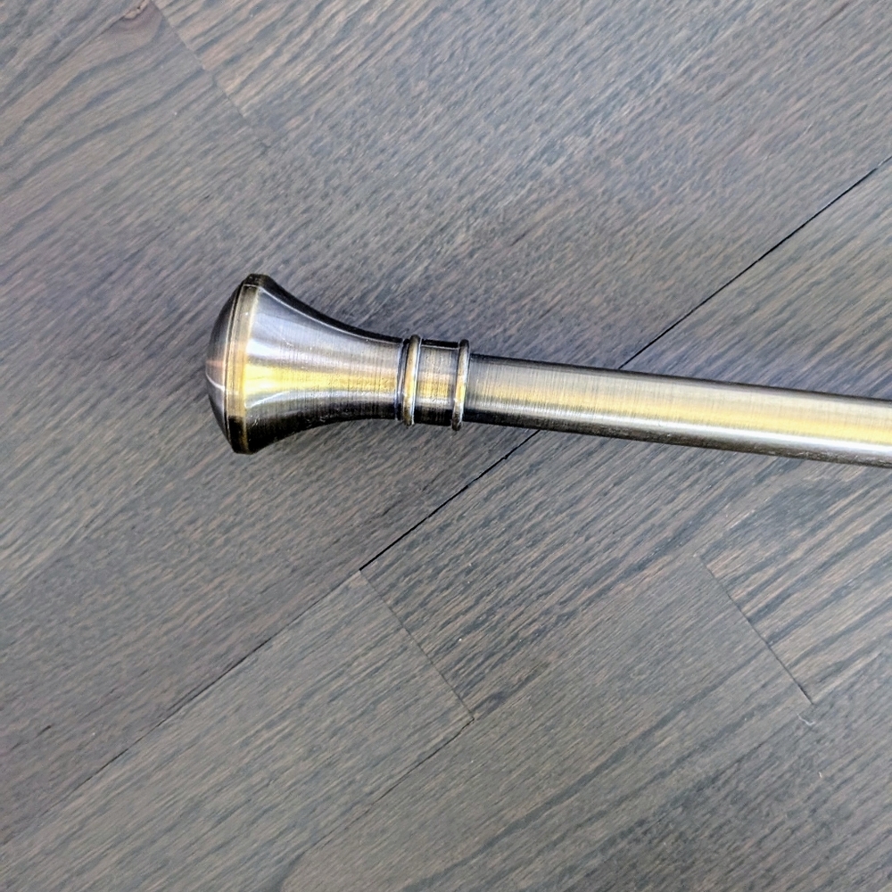 Curtain Rod | Antique Knob Style | 48"-89"